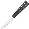 Bear & Son BC114B Butterfly, 5" Closed, SS Plain Blade, Black Epoxy Coated Handles