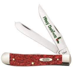 Case Trapper 52400 Kirinite Red Sparkle Handle
