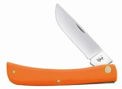 Case 80502 Sod Buster Jr., Smooth Orange Synthetic Handle (4137 SS)