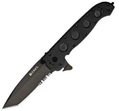 CRKT Columbia River Law Enforcement Linerlock, 5 1/2" Closed, Tanto, Combo Edge