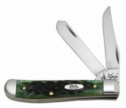 Case Pocket Worn Bermuda Green Bone Mini Trapper